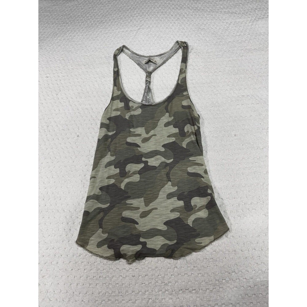Vintage Y2K Abercrombie and Fitch Camoflauge Print Tank Top Size Small Racerback